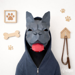 Máscara de Bulldog Francês